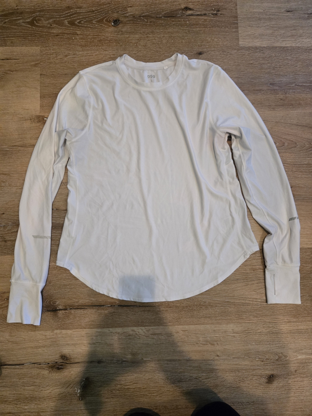 DSG White Crewneck Long Sleeve Shirt